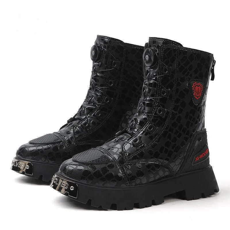 4 Seasons™-Women’s Height-Boosting Motorcycle Shoes