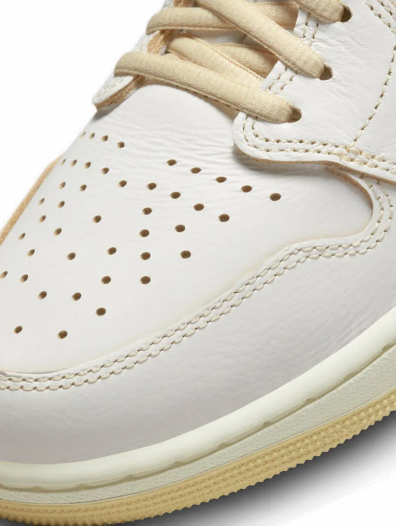 Air Jordan 1  Retro High OG Craft Vibrations Of Naija Sail and Pale Vanilla