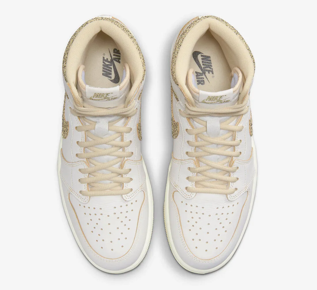 Air Jordan 1  Retro High OG Craft Vibrations Of Naija Sail and Pale Vanilla