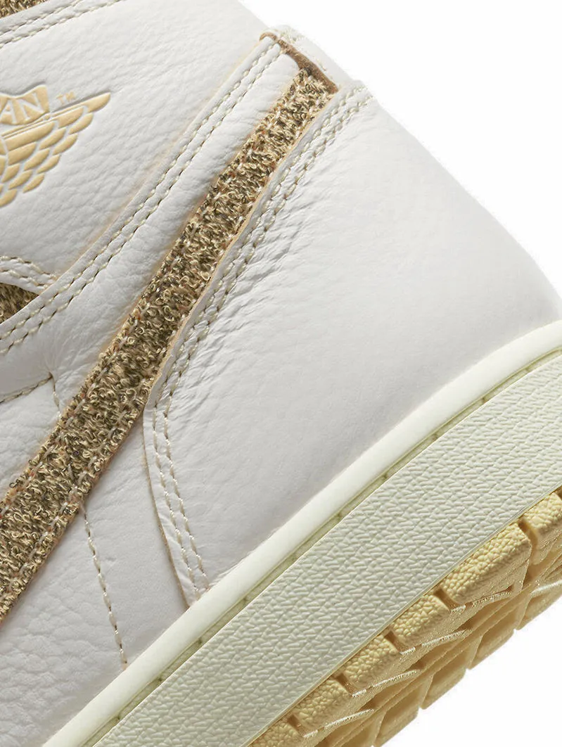 Air Jordan 1  Retro High OG Craft Vibrations Of Naija Sail and Pale Vanilla