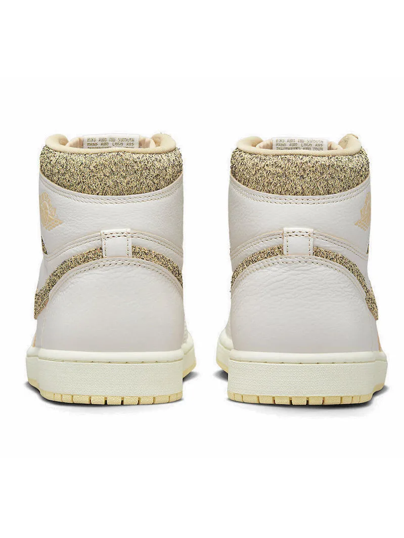 Air Jordan 1  Retro High OG Craft Vibrations Of Naija Sail and Pale Vanilla