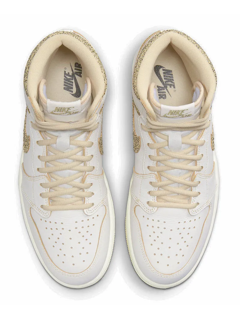 Air Jordan 1  Retro High OG Craft Vibrations Of Naija Sail and Pale Vanilla