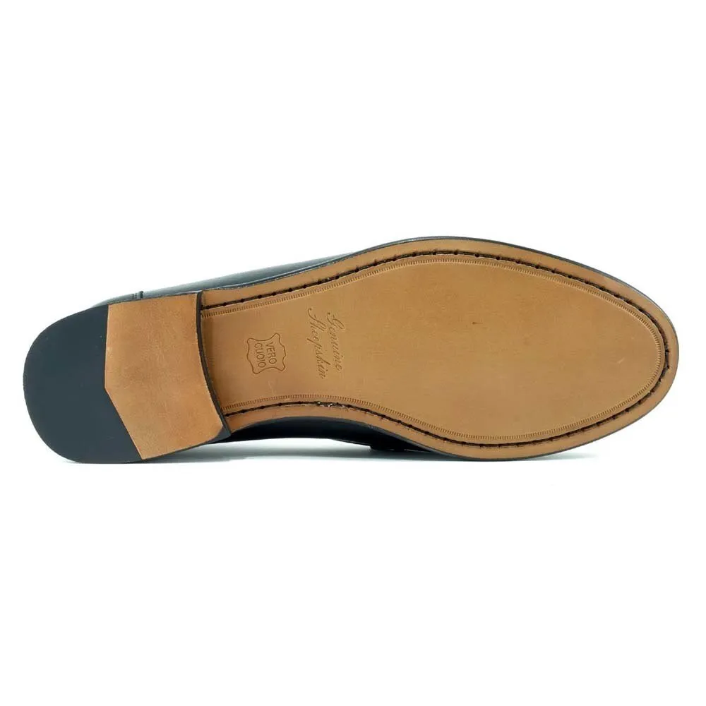 Alan Payne Snaffle Black Sheepskin Loafer