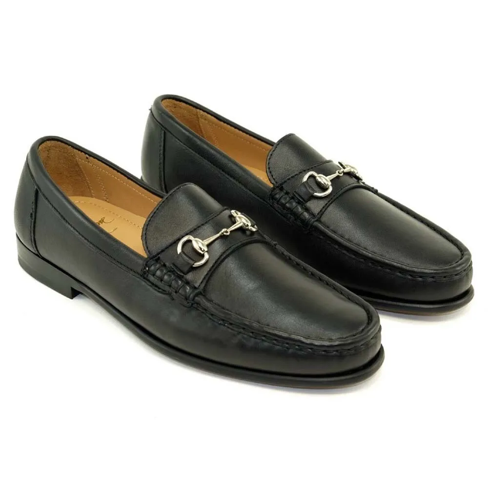 Alan Payne Snaffle Black Sheepskin Loafer