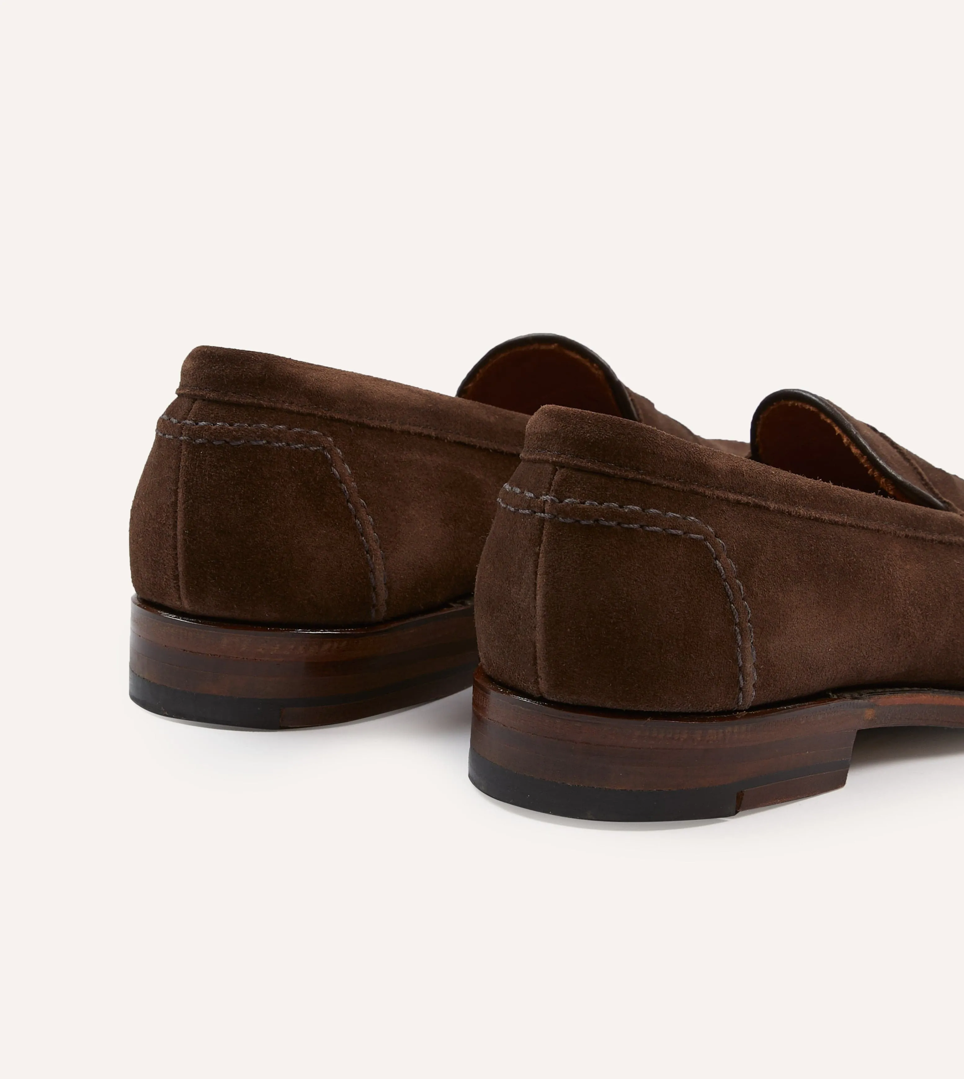 Alden Brown Suede Penny Loafer