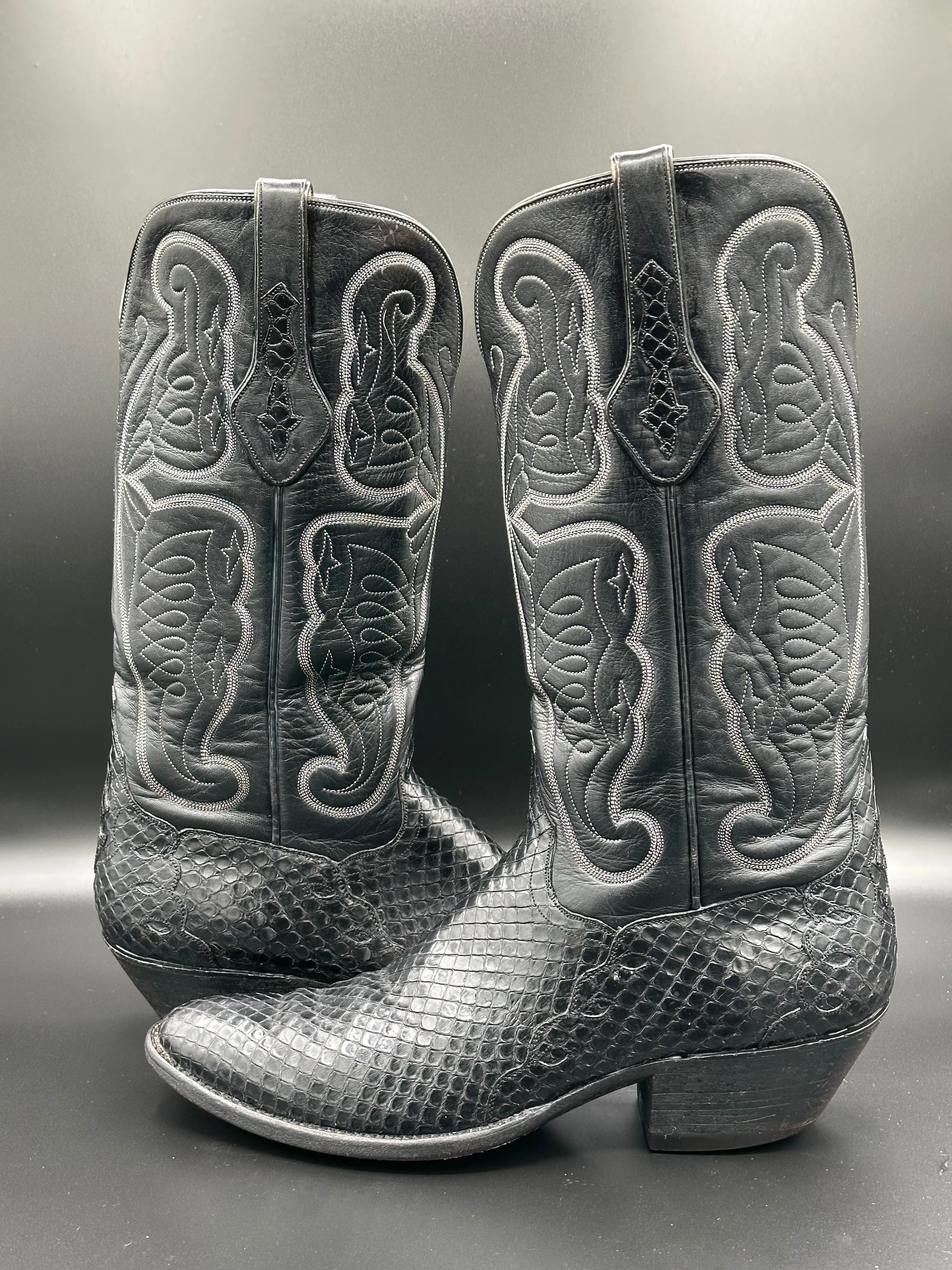 Ammons Custom Anaconda Cowboy Boots size 11.5 A
