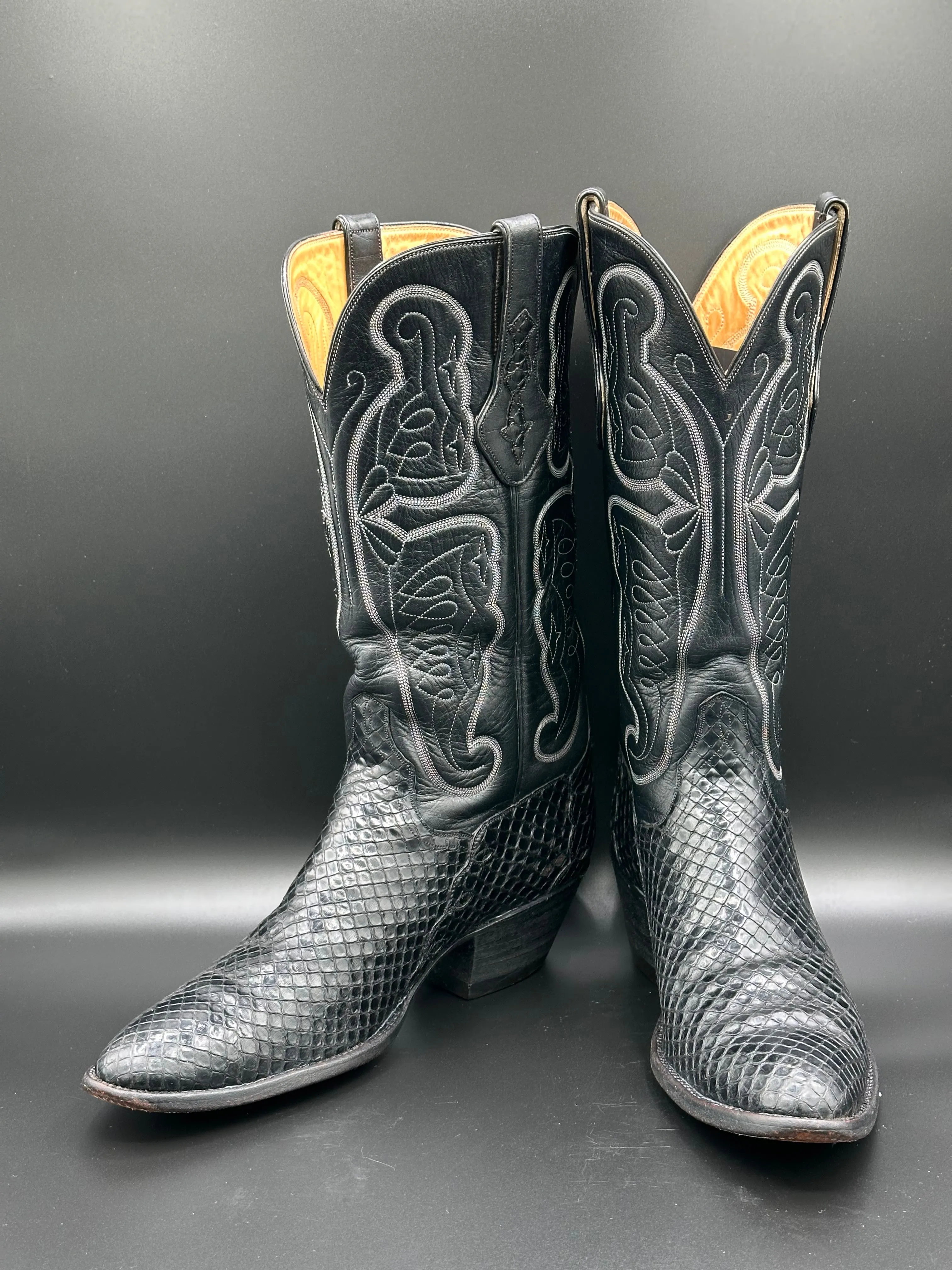 Ammons Custom Anaconda Cowboy Boots size 11.5 A