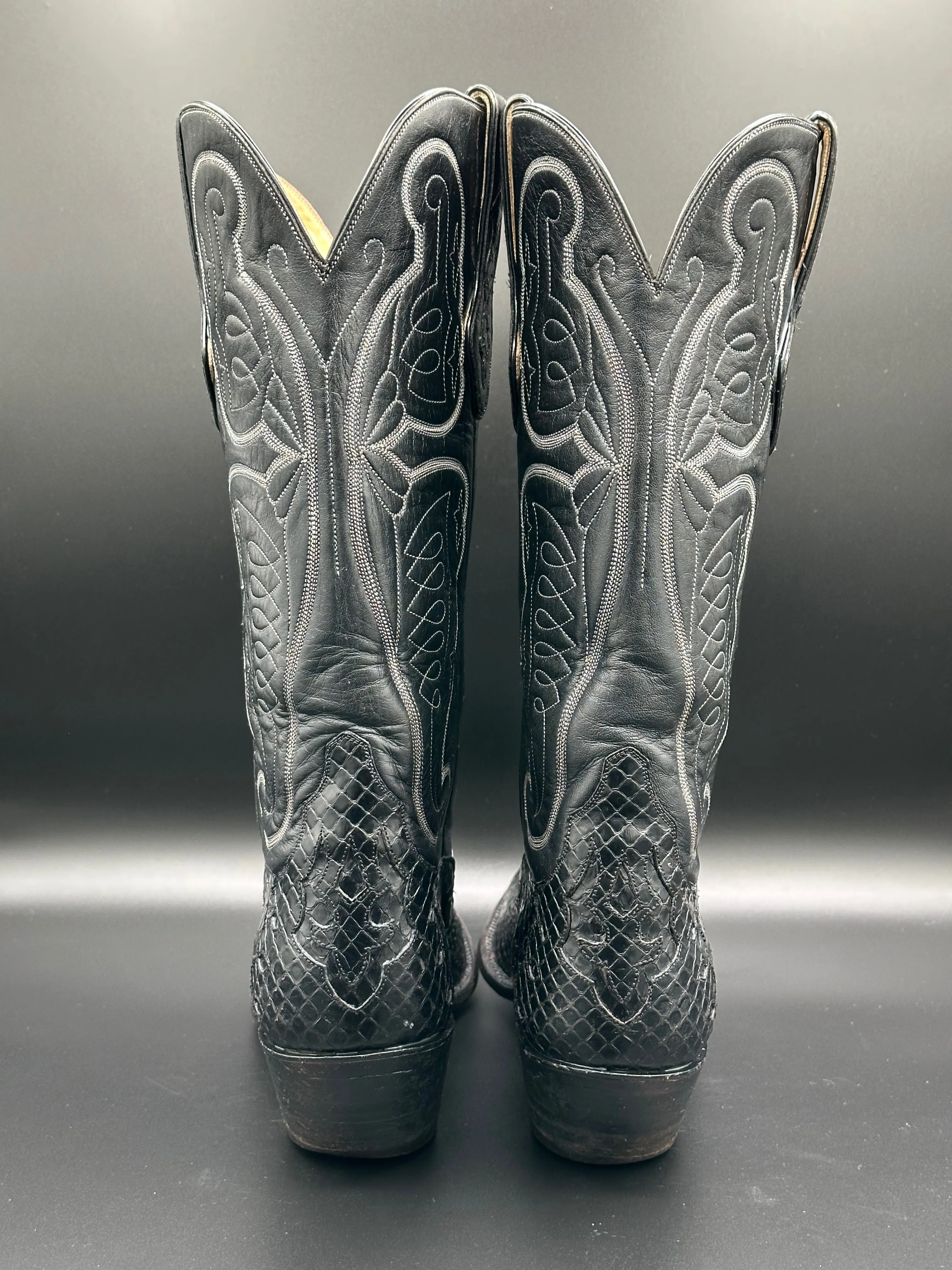Ammons Custom Anaconda Cowboy Boots size 11.5 A