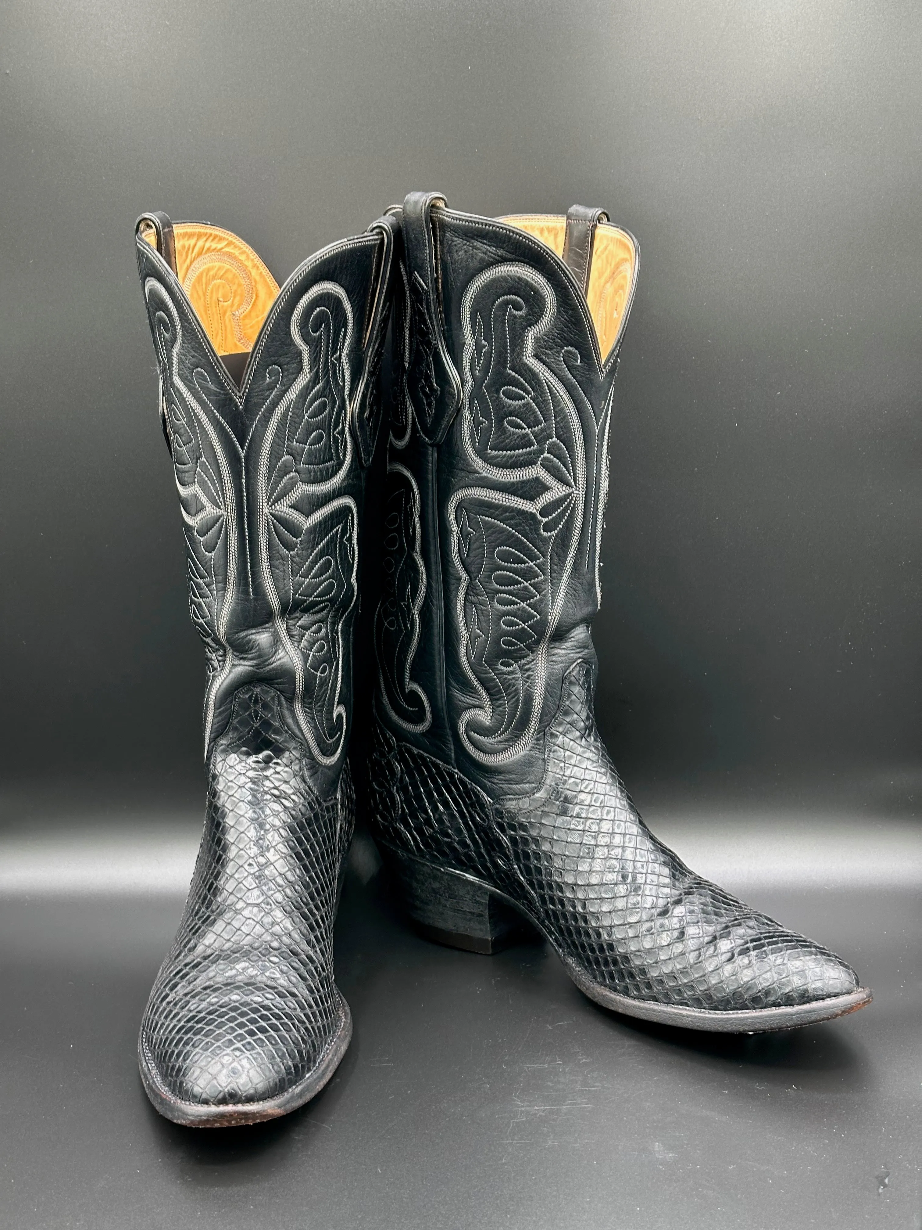 Ammons Custom Anaconda Cowboy Boots size 11.5 A