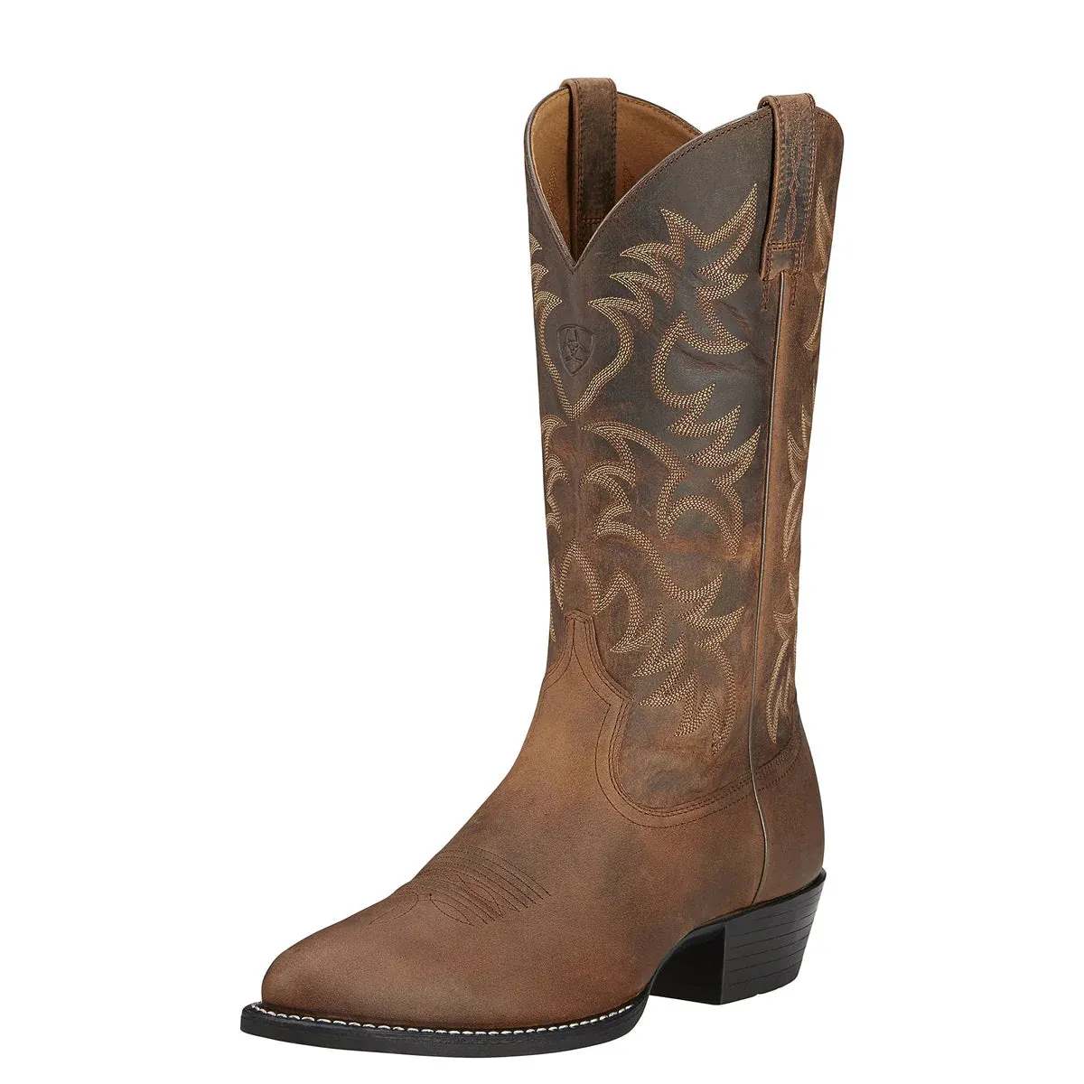 Ariat Heritage Western R Toe Mens Boots Distressed Brown