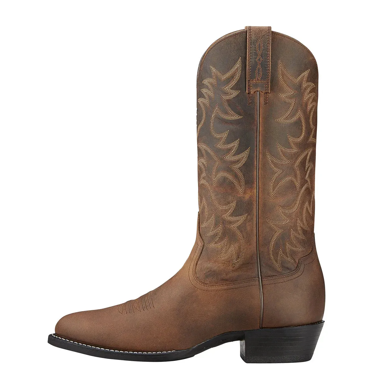 Ariat Heritage Western R Toe Mens Boots Distressed Brown