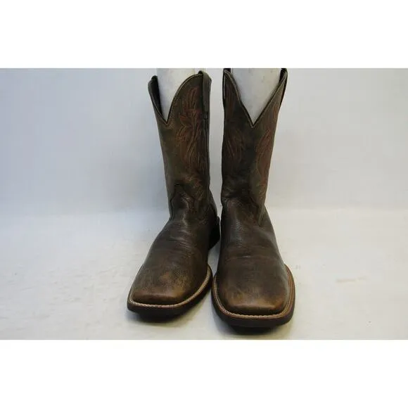 Ariat Mens Size 9.5 D Brown Leather Cowboy Western Boots