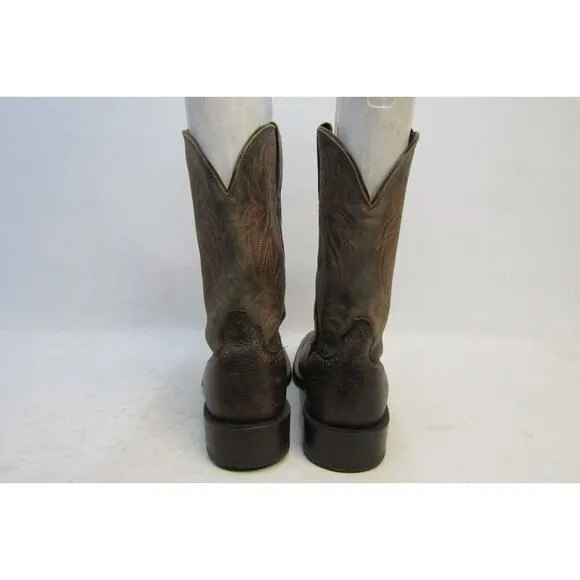 Ariat Mens Size 9.5 D Brown Leather Cowboy Western Boots