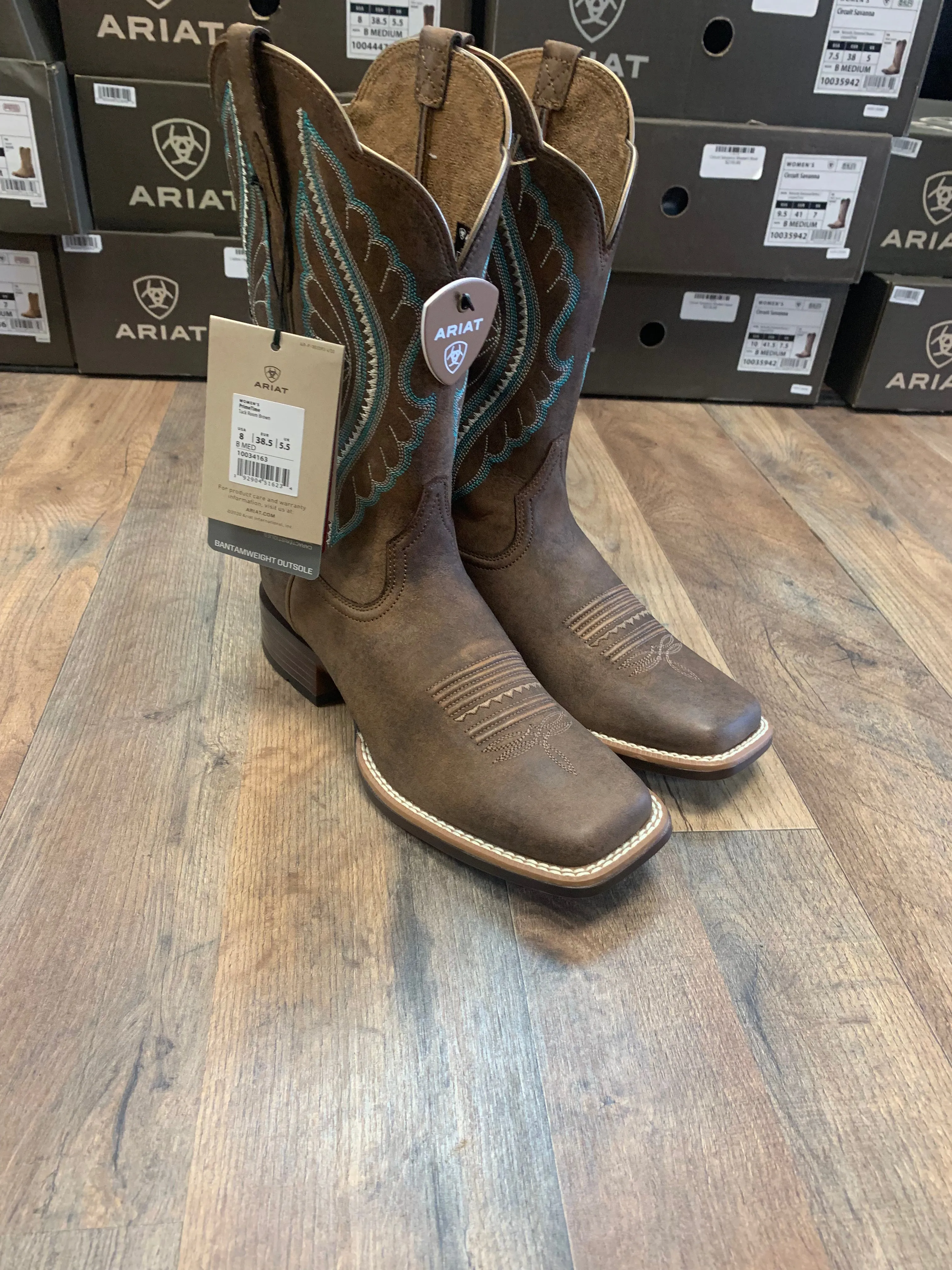 ARIAT WOMEN'S PRIMETIME TACK WESTERN BOOTS - BROAD SQUARE TOE
