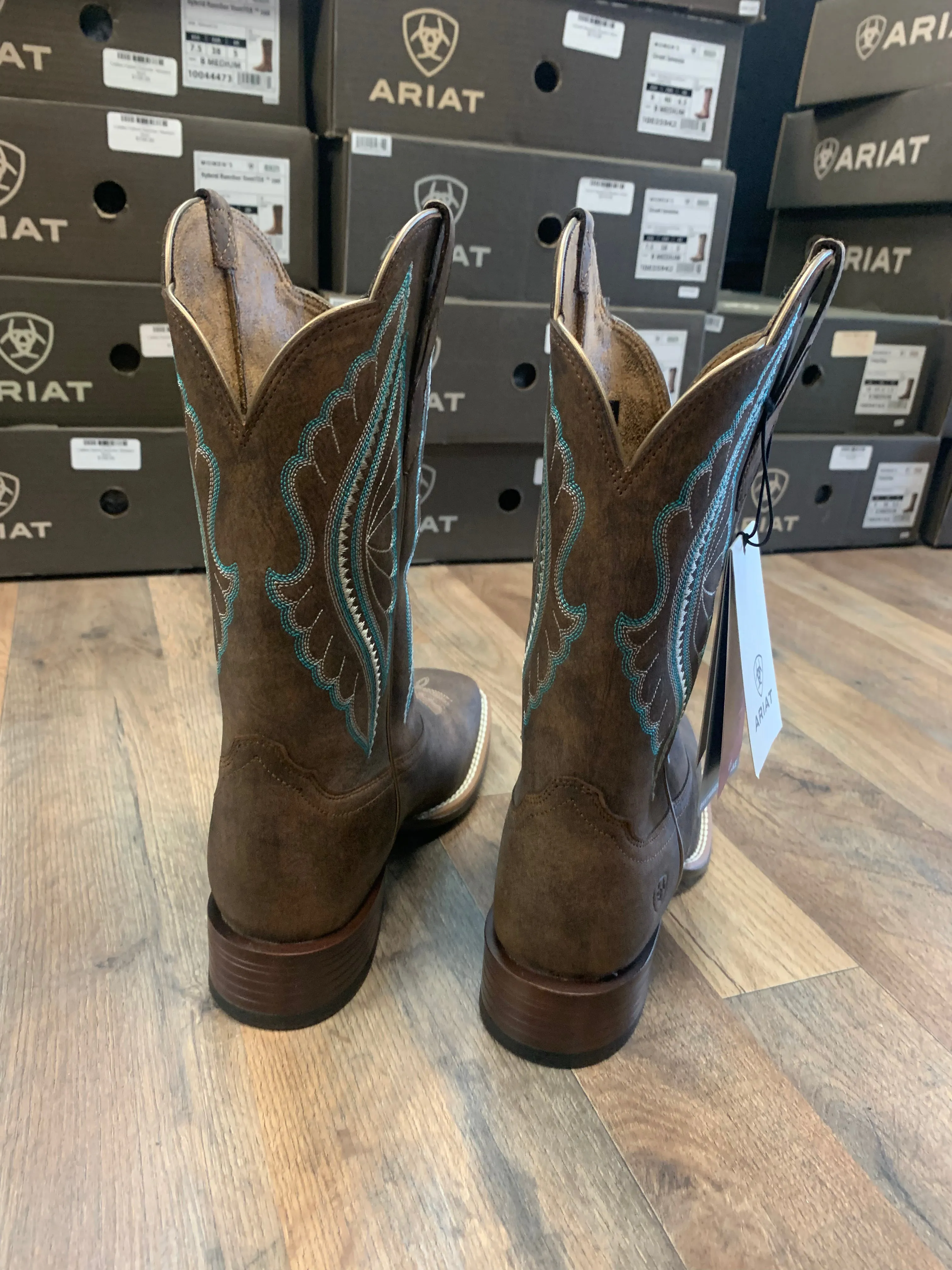 ARIAT WOMEN'S PRIMETIME TACK WESTERN BOOTS - BROAD SQUARE TOE