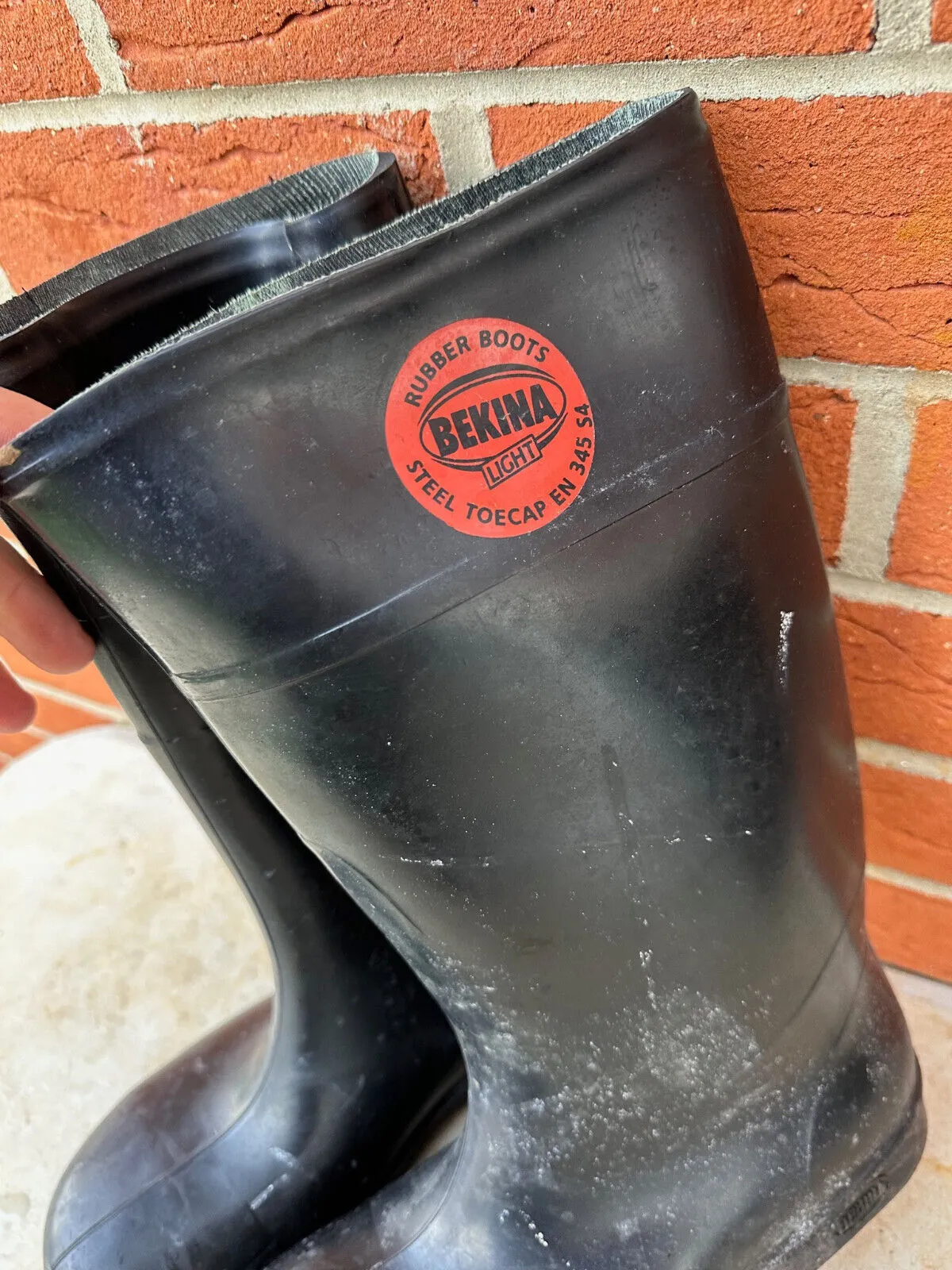Bekina Lite Safety Wellington Boots Steel Toecap - Size UK 7 - EU 41