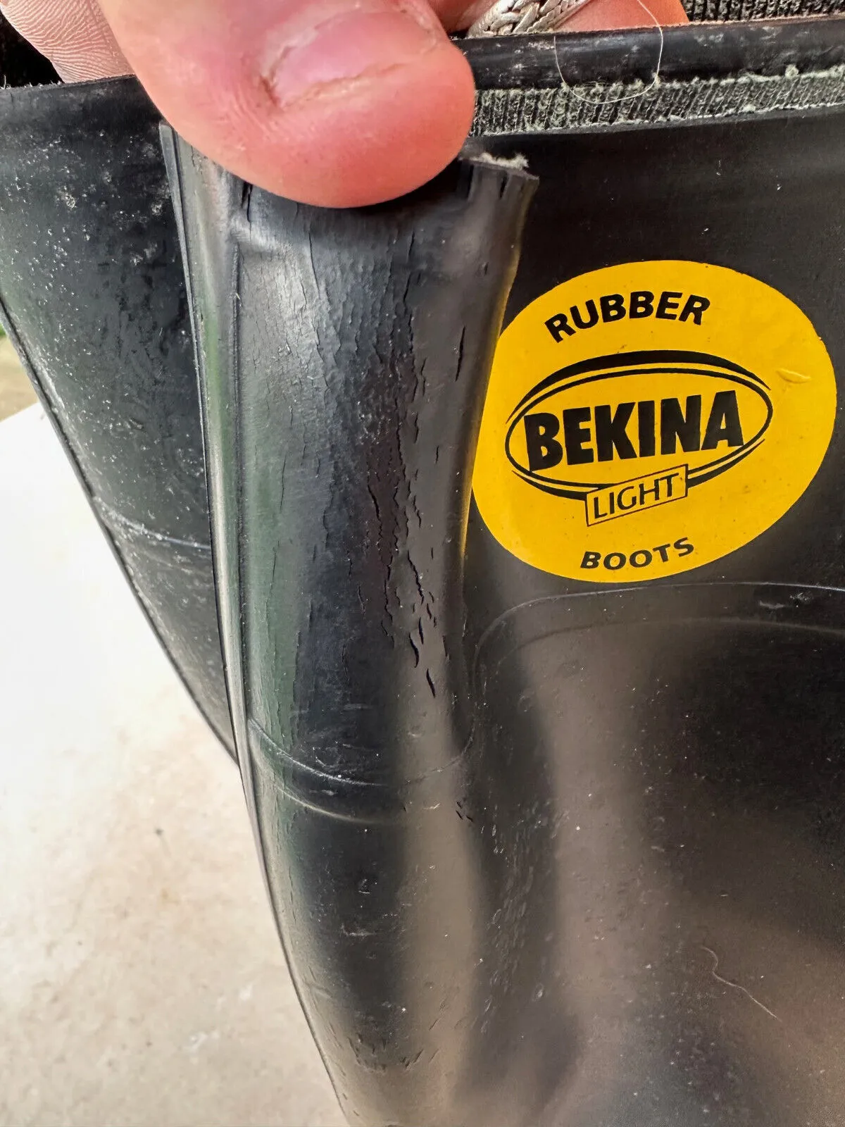 Bekina Lite Safety Wellington Boots Steel Toecap - Size UK 7 - EU 41