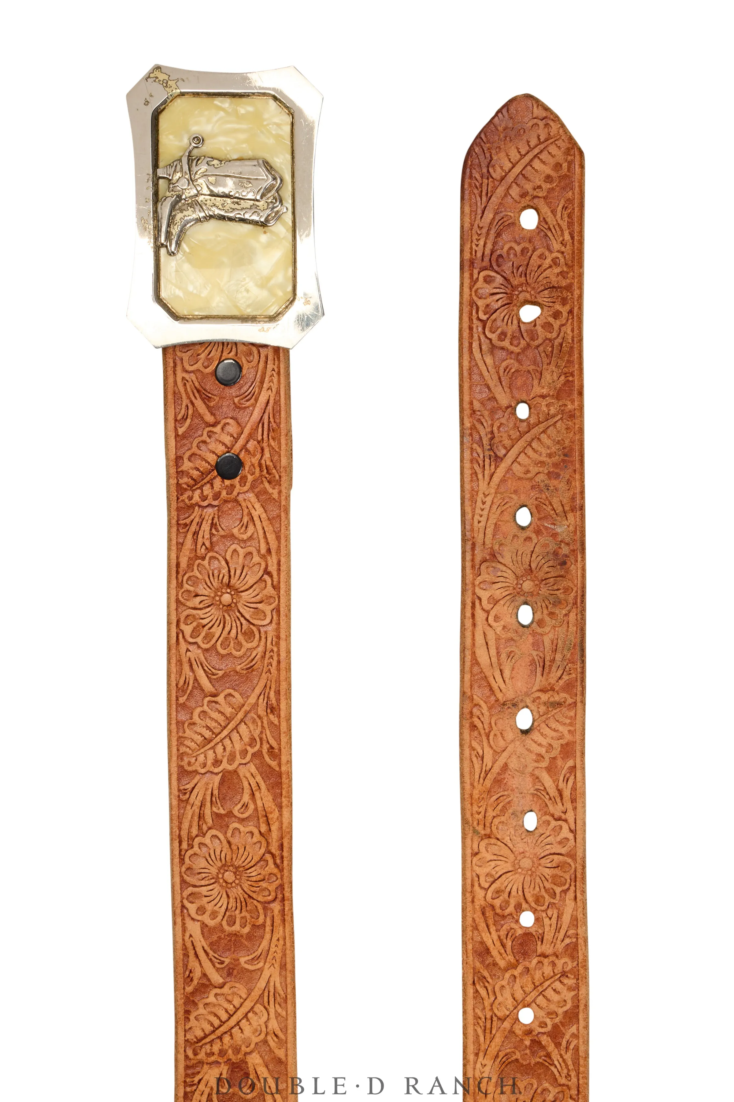 Belt, A Vintage, Buckle, Western, Lucite, Boots, Vintage, 683