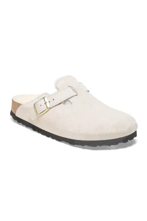 Birkenstock Boston Shearling Clogs for Women in Antique White | 1026192