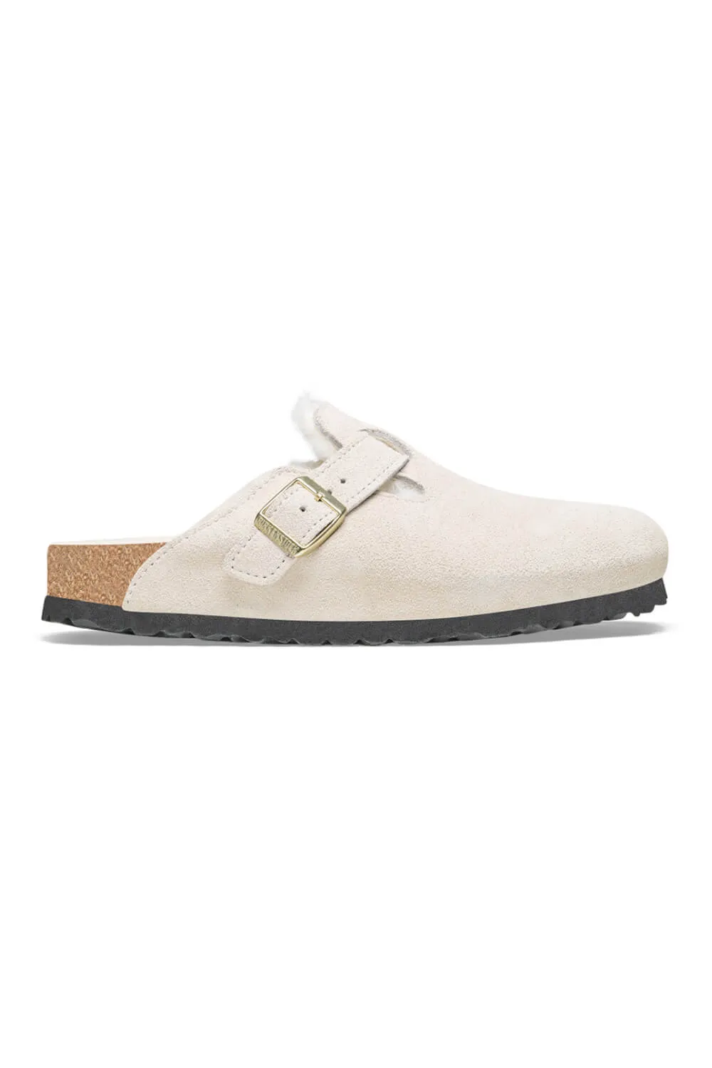 Birkenstock Boston Shearling Clogs for Women in Antique White | 1026192