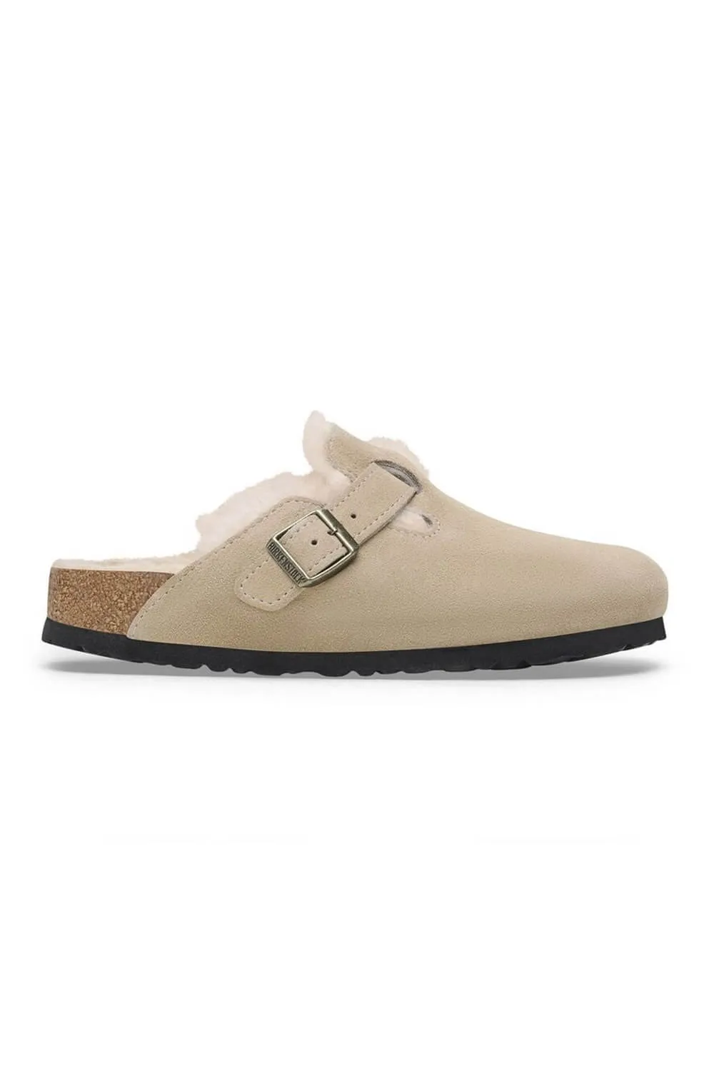 Birkenstock Boston Shearling Clogs for Women in Taupe | 1028299