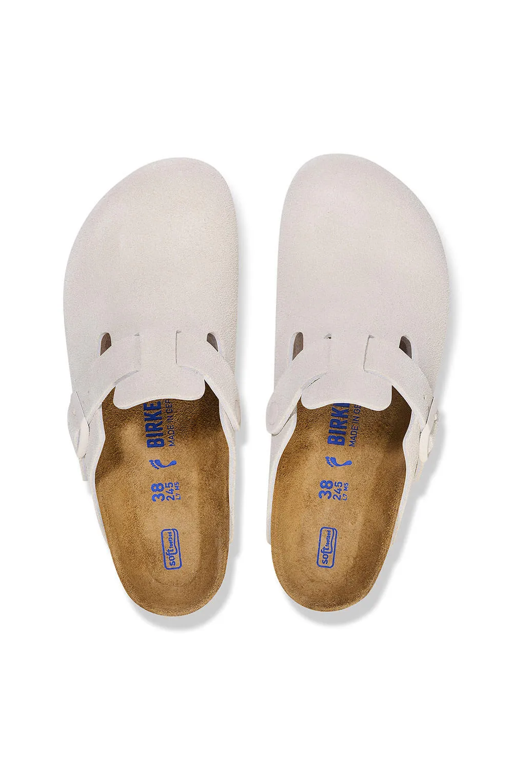 Birkenstock Boston Soft Footbed Clogs for Women in Antique White | 1027693