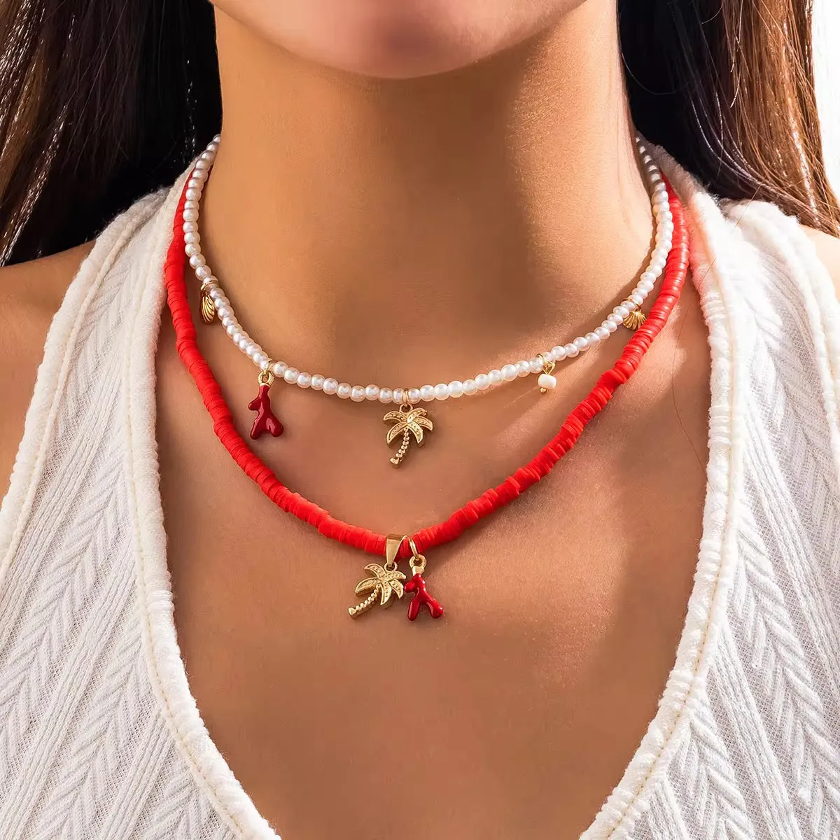 Boho Coconut Tree Necklace
