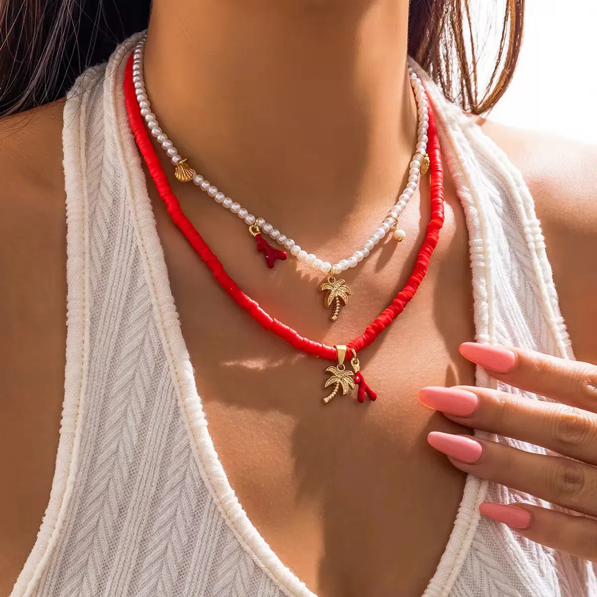 Boho Coconut Tree Necklace
