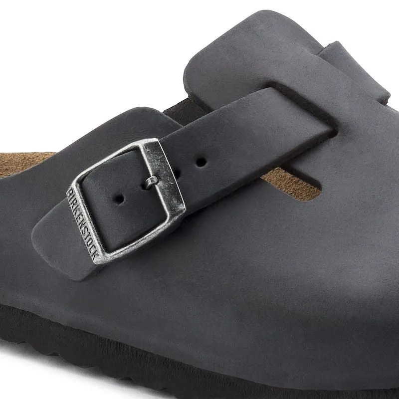 Boston - Black Oiled Leather||Boston - Cuir huilé noir