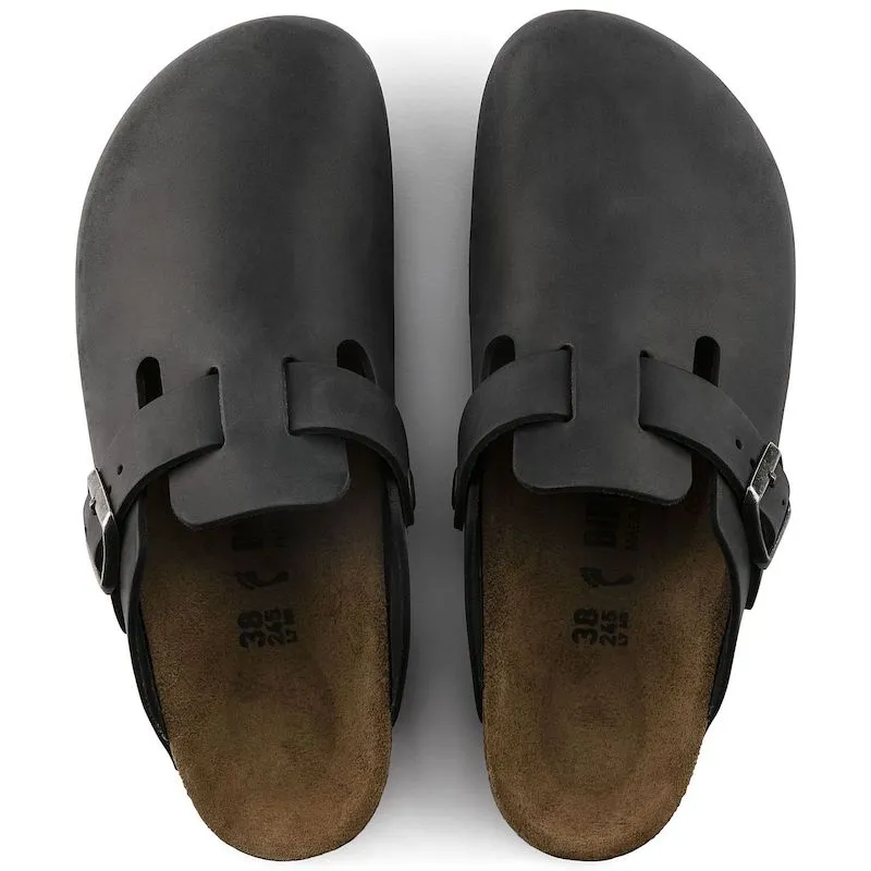 Boston - Black Oiled Leather||Boston - Cuir huilé noir