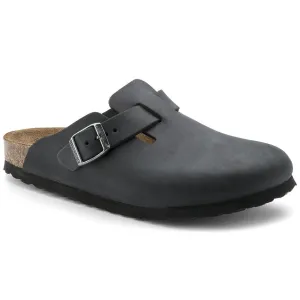 Boston - Black Oiled Leather||Boston - Cuir huilé noir