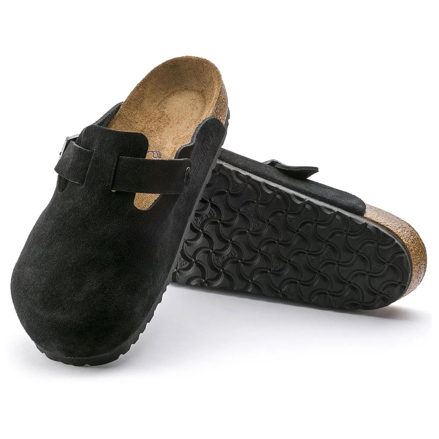 Boston Soft - Black Suede||Boston assise plantaire souple - Suède noir