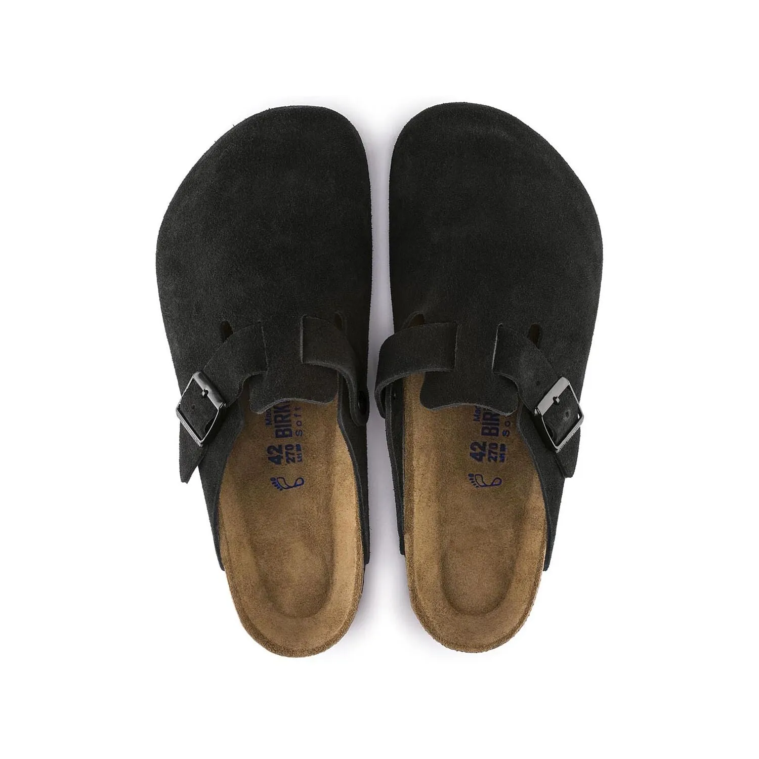 Boston Soft - Black Suede||Boston assise plantaire souple - Suède noir