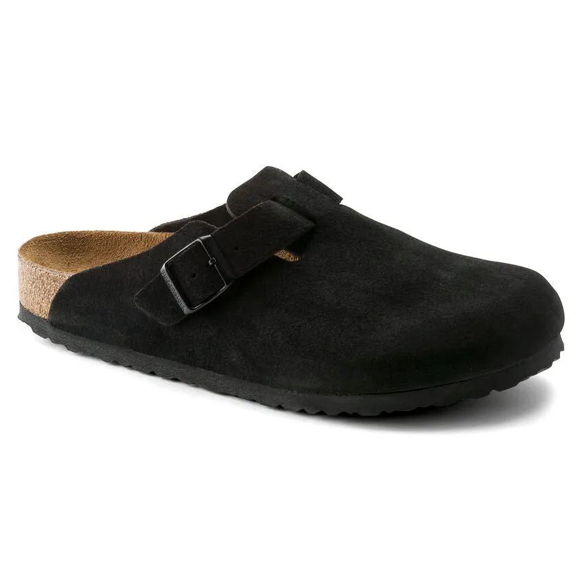 Boston Soft - Black Suede||Boston assise plantaire souple - Suède noir