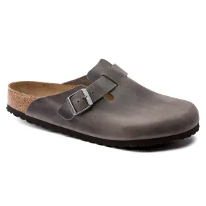 Boston Soft - Iron Oiled Leather||Boston assise plantaire souple - Cuir huilé fonte