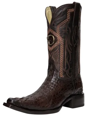 Botas Vaqueras Exoticas de Caiman Nuca Original para Hombre 'El General' - ID: 45082