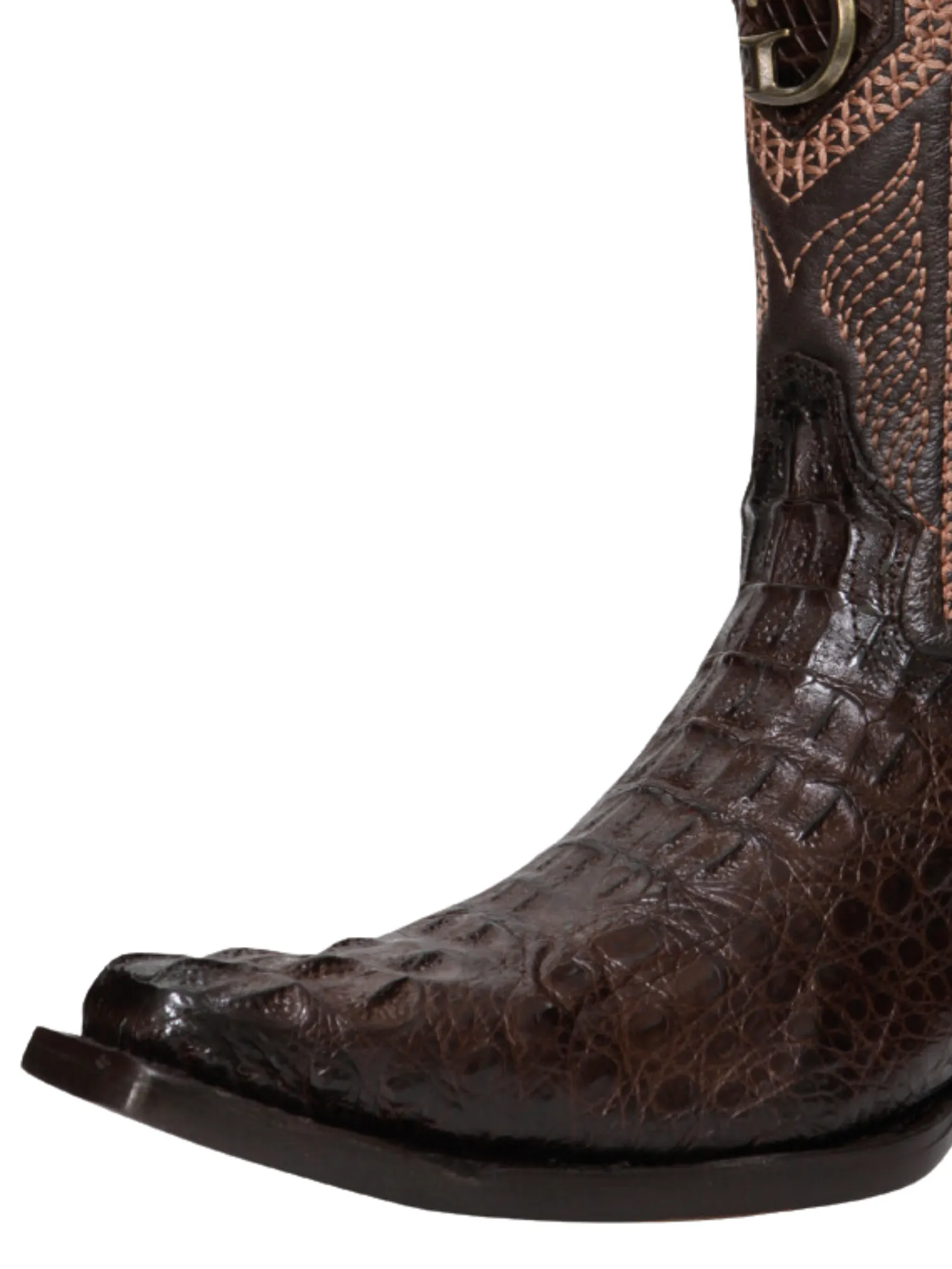 Botas Vaqueras Exoticas de Caiman Nuca Original para Hombre 'El General' - ID: 45082