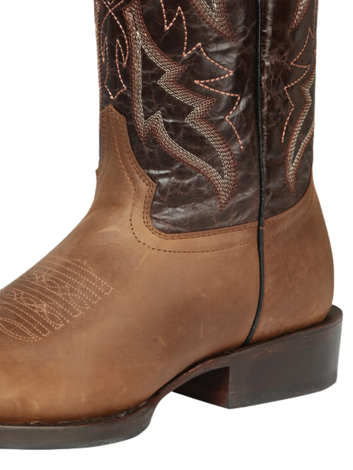 Botas Vaqueras Rodeo Clasicas de Piel Genuina para Hombre 'El General' - ID: 44859