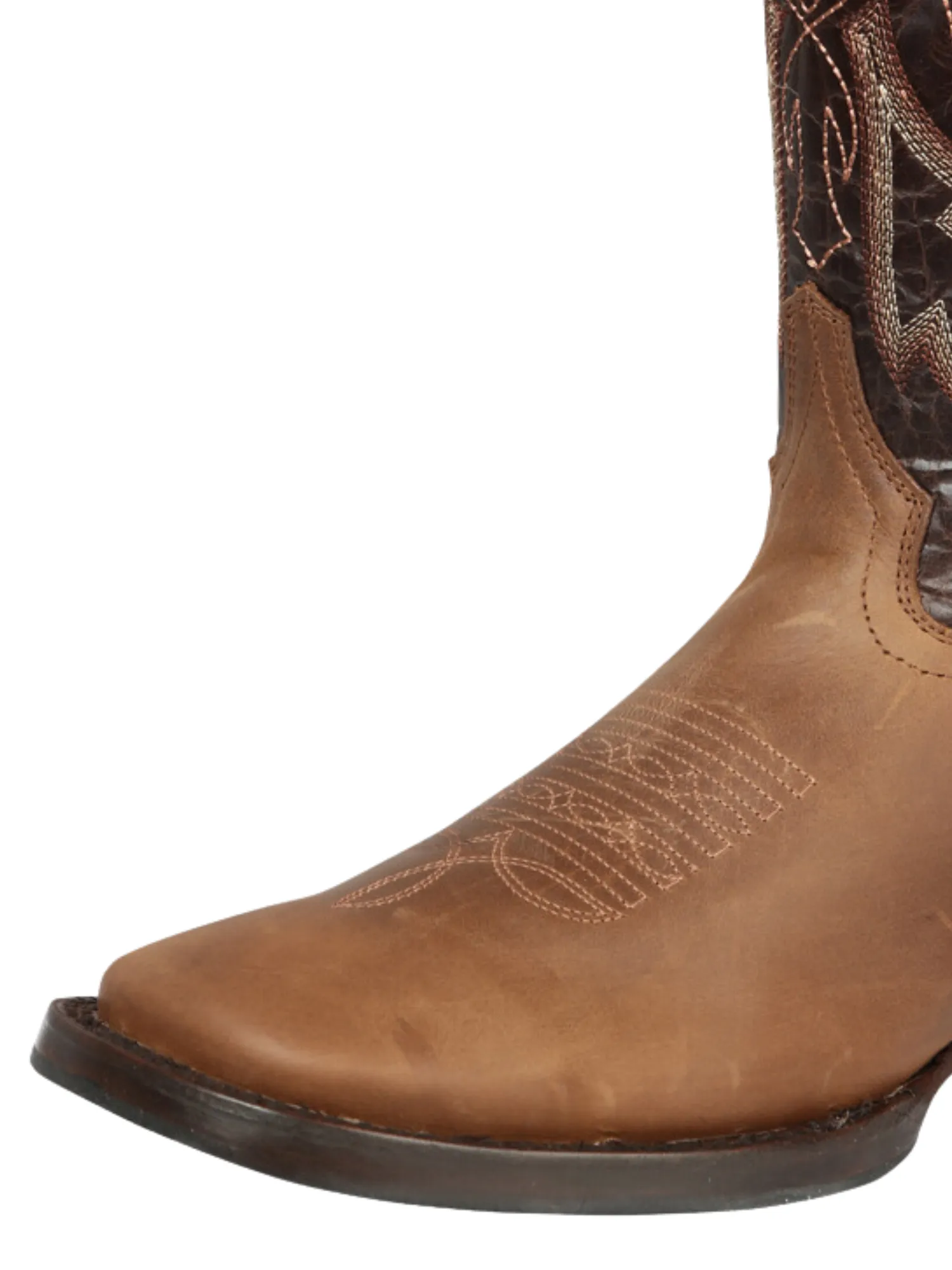 Botas Vaqueras Rodeo Clasicas de Piel Genuina para Hombre 'El General' - ID: 44859