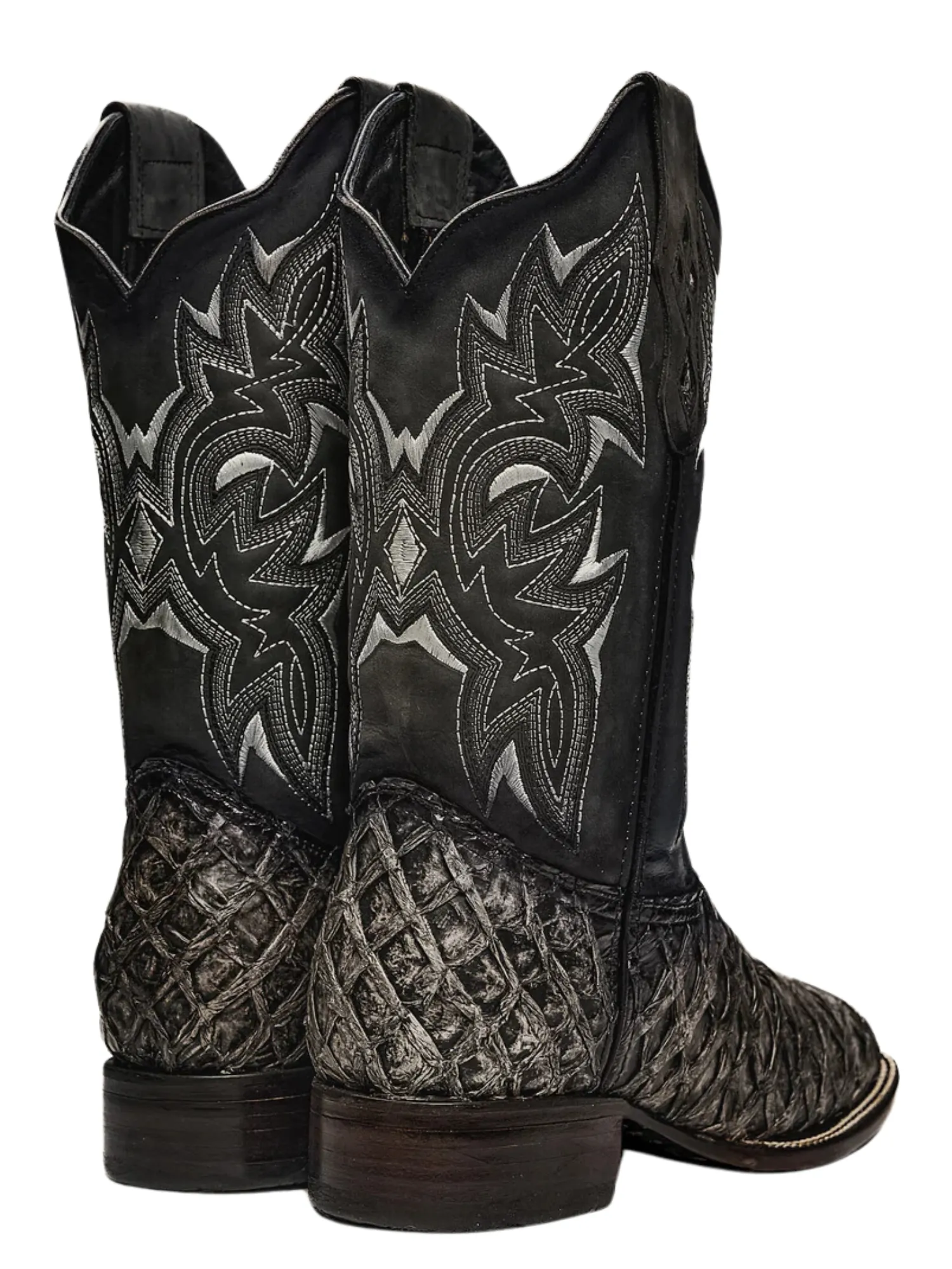 Botas Vaqueras Rodeo Exoticas de Pirarucu Fish Original para Hombre 'Rodeo Cartie' - ID: 761RU