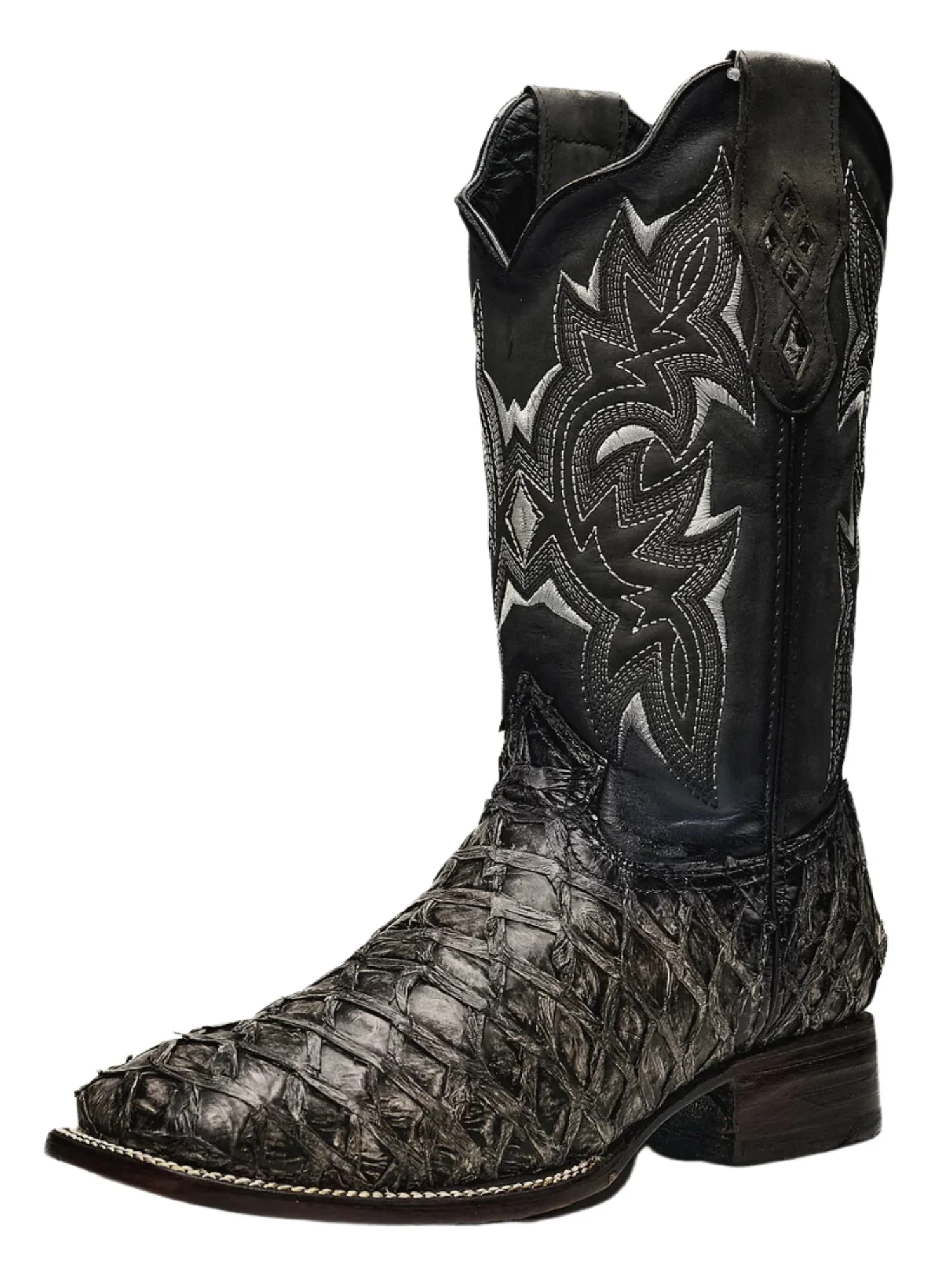 Botas Vaqueras Rodeo Exoticas de Pirarucu Fish Original para Hombre 'Rodeo Cartie' - ID: 761RU