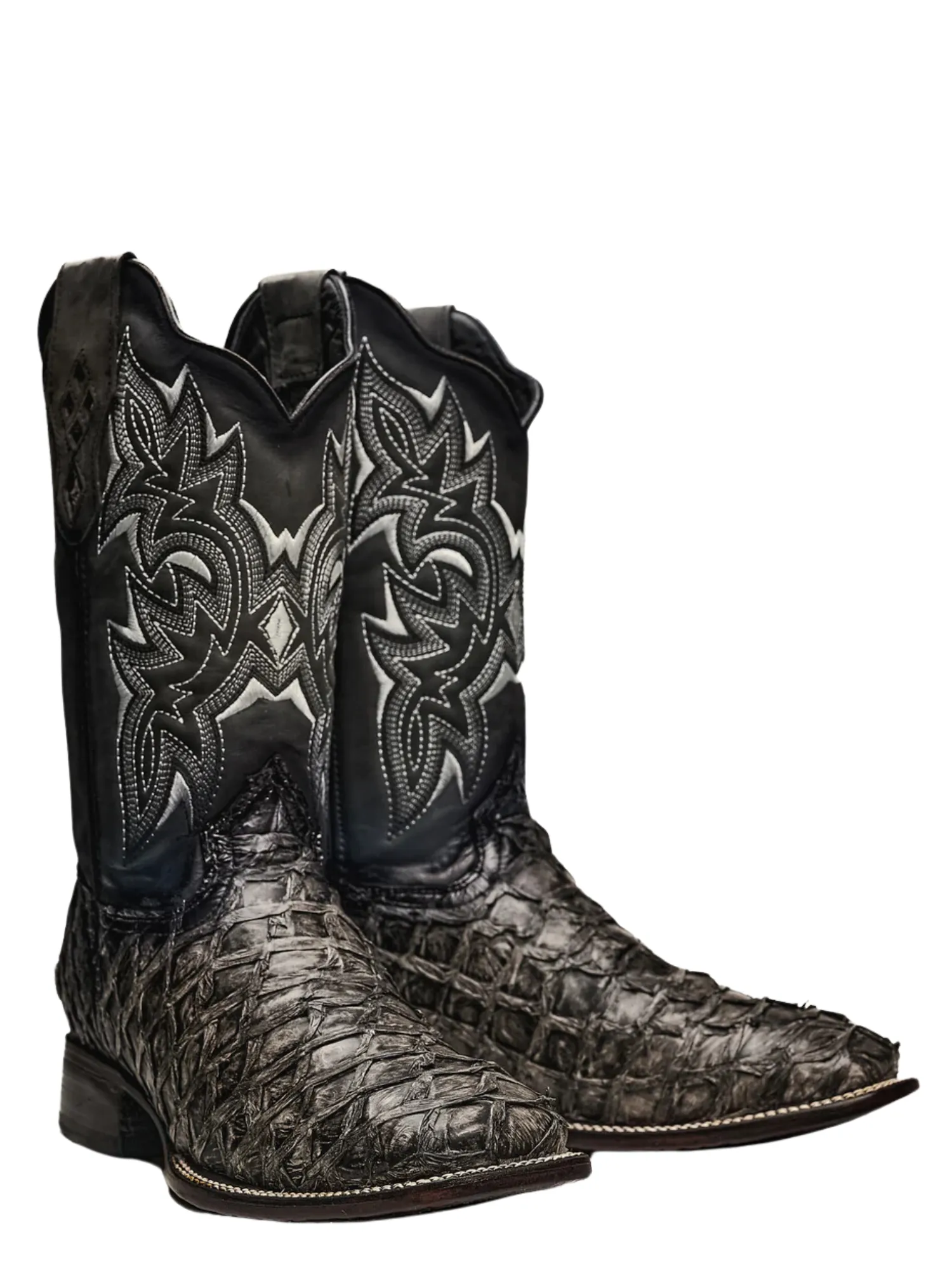 Botas Vaqueras Rodeo Exoticas de Pirarucu Fish Original para Hombre 'Rodeo Cartie' - ID: 761RU