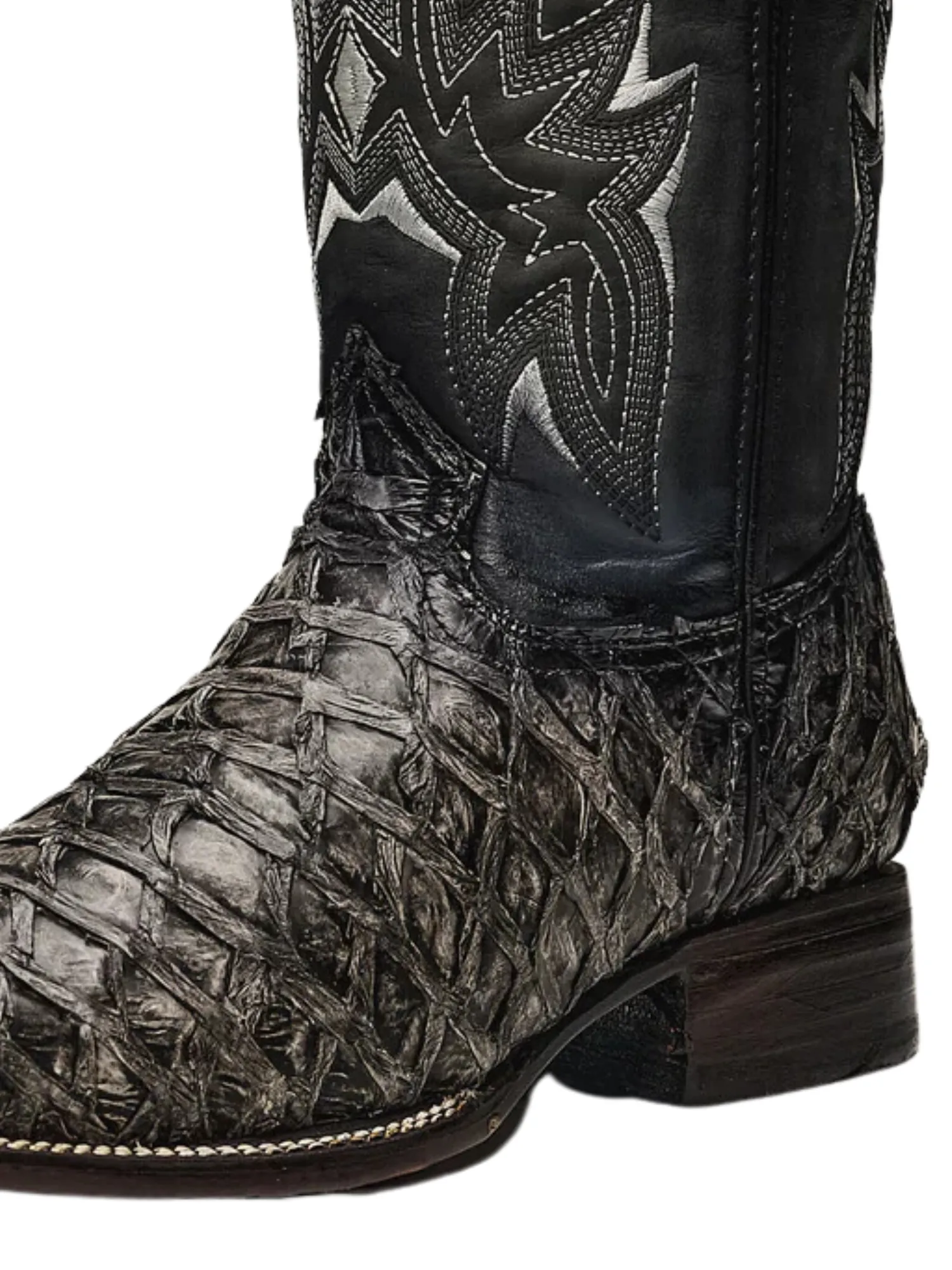 Botas Vaqueras Rodeo Exoticas de Pirarucu Fish Original para Hombre 'Rodeo Cartie' - ID: 761RU