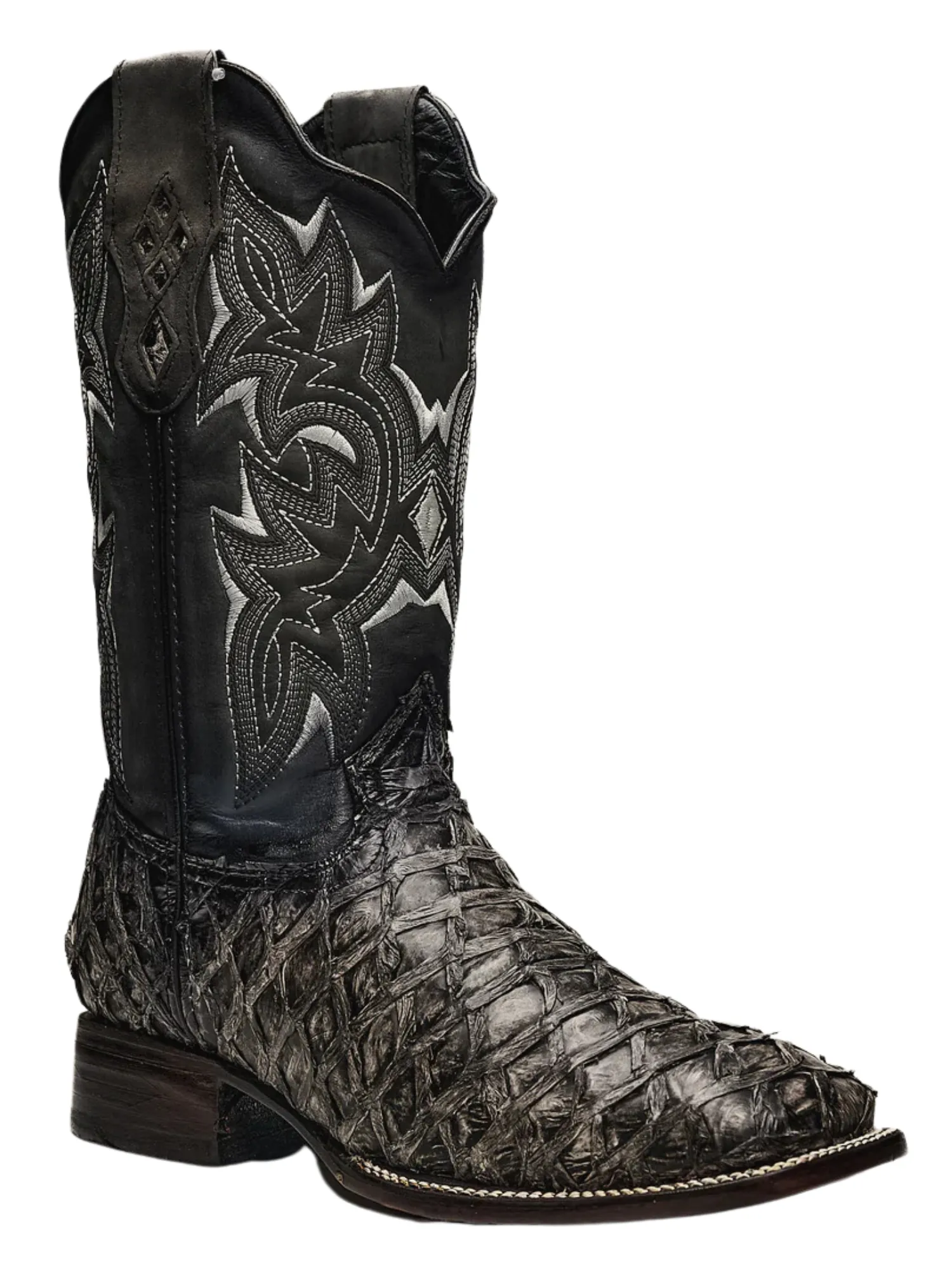Botas Vaqueras Rodeo Exoticas de Pirarucu Fish Original para Hombre 'Rodeo Cartie' - ID: 761RU