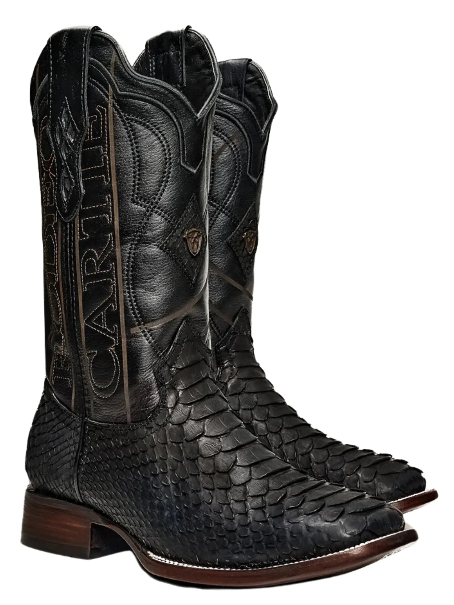 Botas Vaqueras Rodeo Exoticas de Python Original para Hombre 'Rodeo Cartie' - ID: RC-PYT-BM