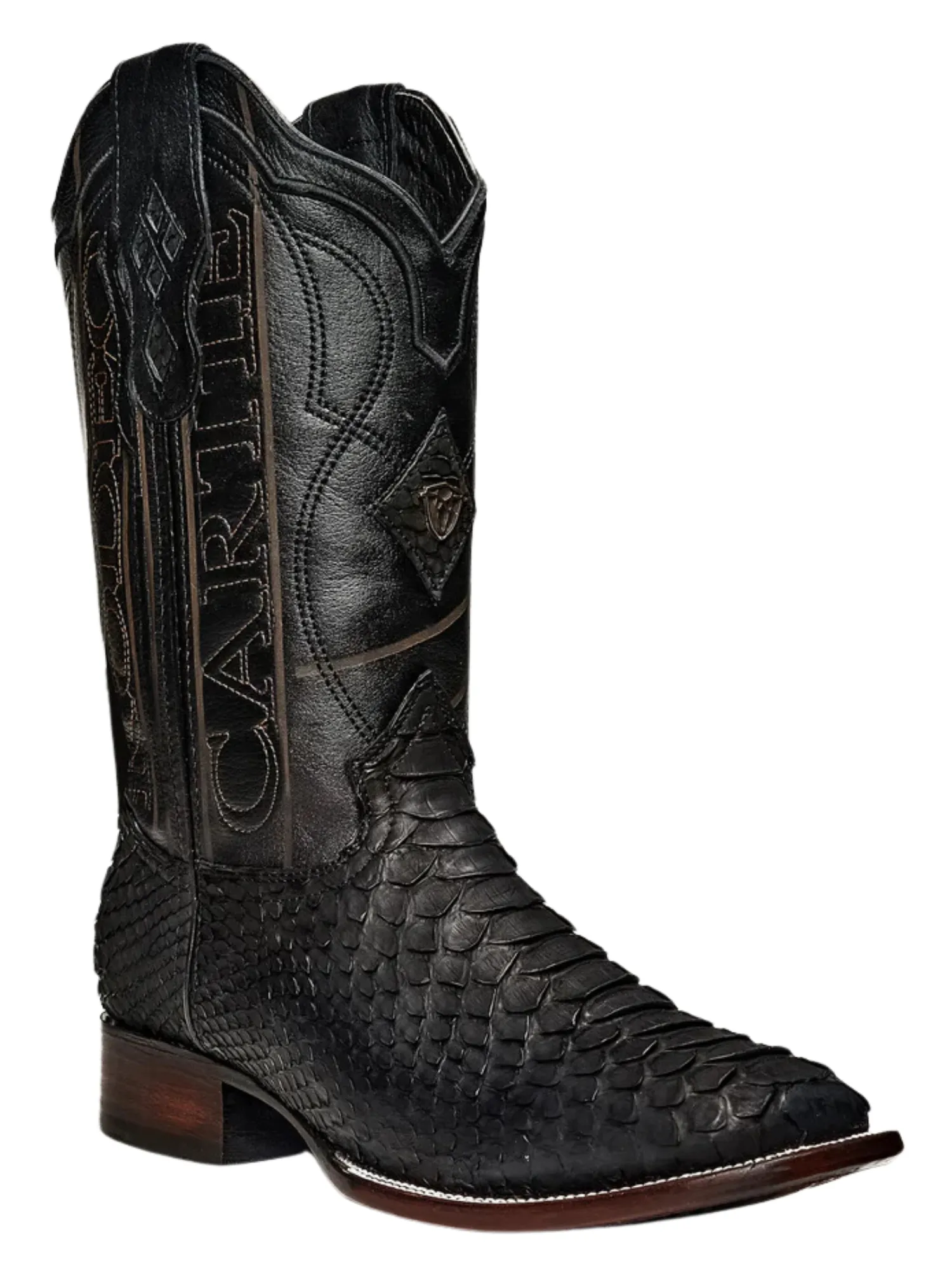 Botas Vaqueras Rodeo Exoticas de Python Original para Hombre 'Rodeo Cartie' - ID: RC-PYT-BM