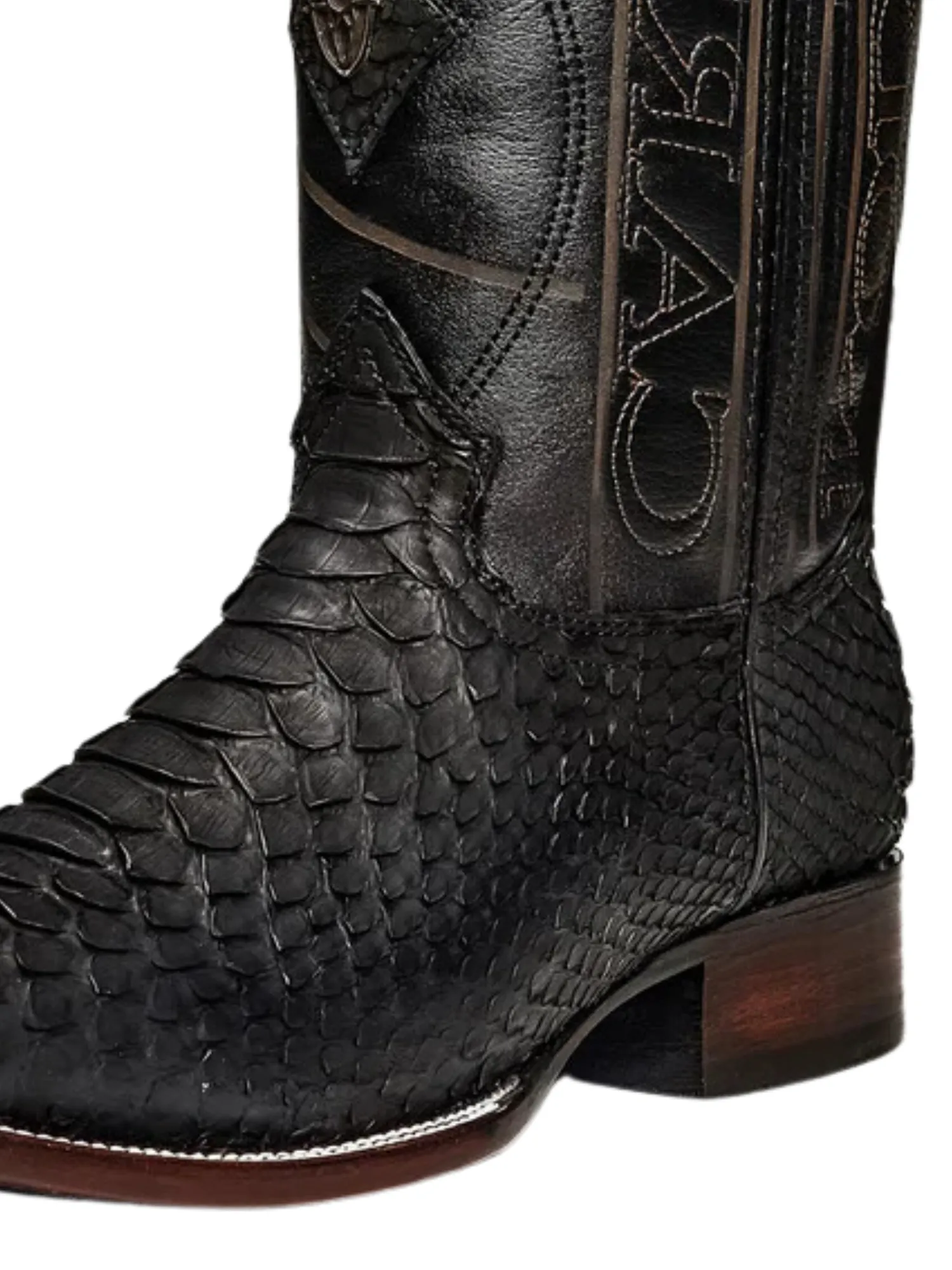 Botas Vaqueras Rodeo Exoticas de Python Original para Hombre 'Rodeo Cartie' - ID: RC-PYT-BM