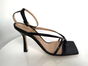 Bottega Veneta Black Stretch Strap Sandal