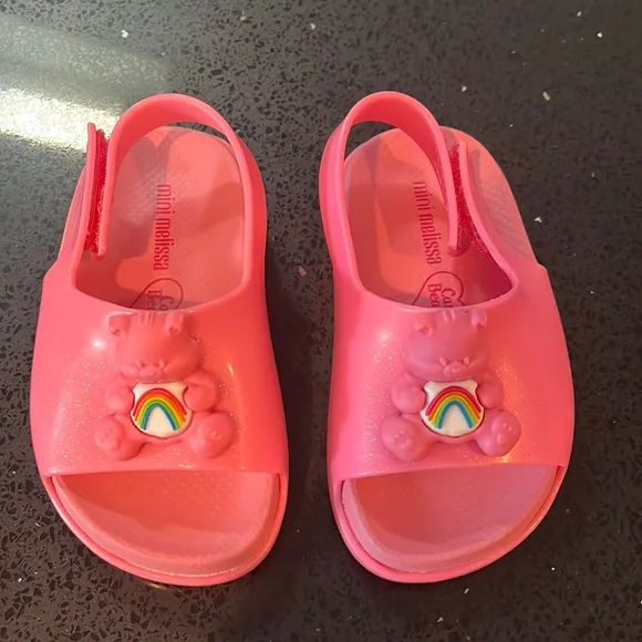 Brand new size 6 mini Melissa carebear sandals