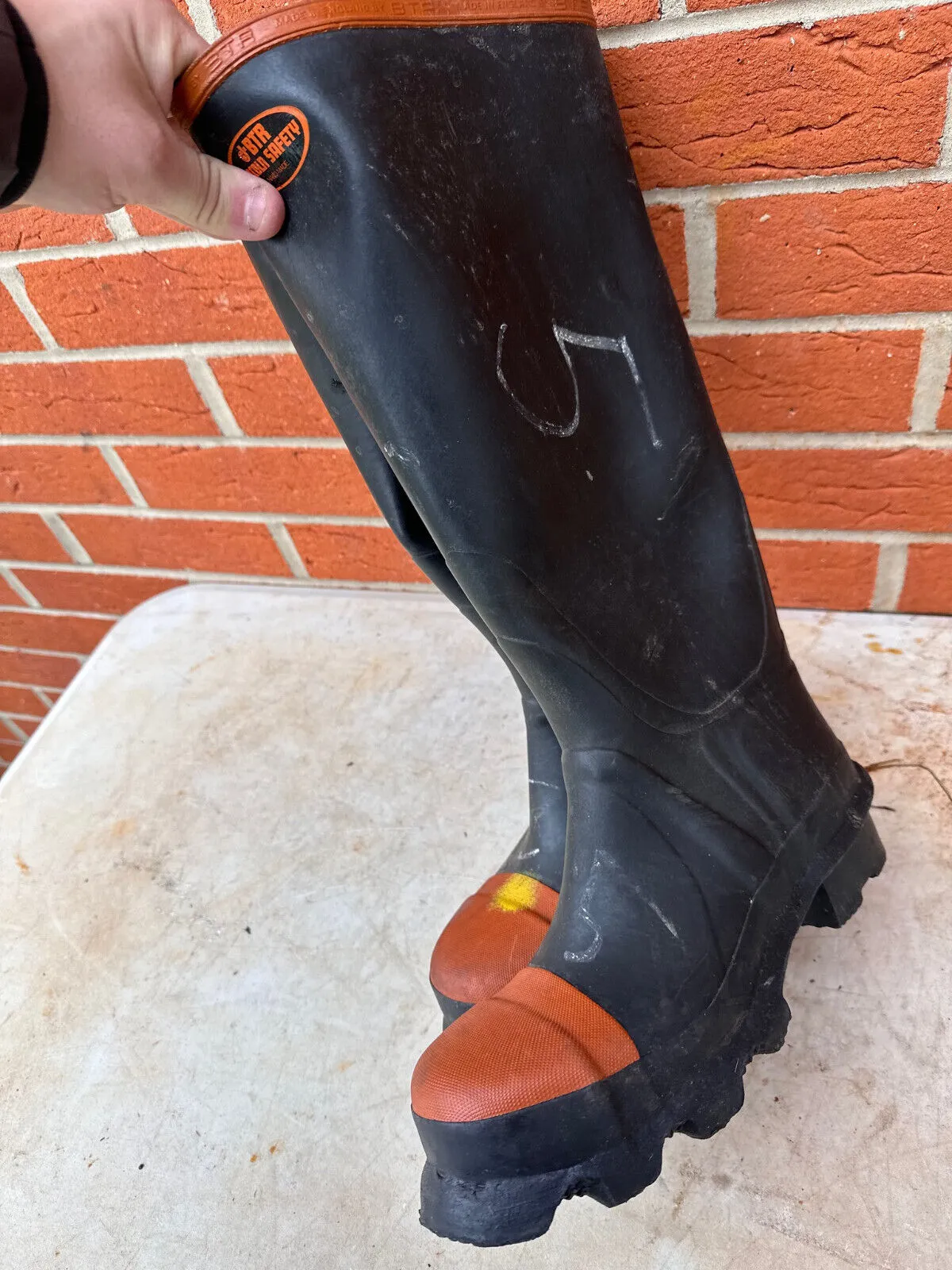 BTR Lincoln Safety Farmers Wellies Work Boots - Size UK 5 - EU 38